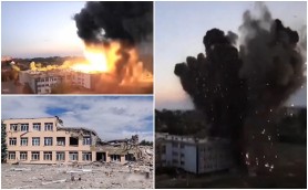 Atacuri brutale neîncetate ale ruşilor. Două şcoli, transformate în ruine. 2 morţi şi 10 răniţi, într-un centru cultural